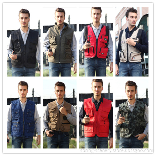 Engineer Vest Uniform, Work Clothes, Multi-Pocket Vest, Workclothing. (W-007)